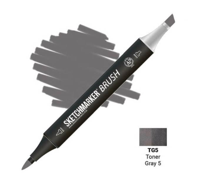 Маркер SketchMarker Brush кисть Тонований сірий 5 SMB-TG5
