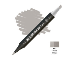 Маркер SketchMarker Brush кисть Тонований сірий 7 SMB-TG7