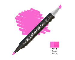 Маркер SketchMarker Brush кисть Рожево-ліловий SMB-V112