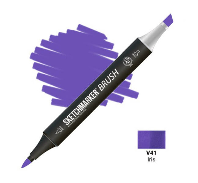 Маркер SketchMarker Brush кисть Ірис SMB-V41