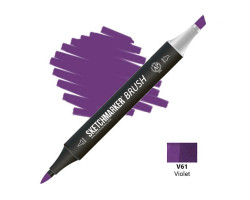 Маркер SketchMarker Brush кисть Фіолетовий SMB-V61