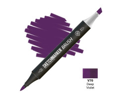 Маркер SketchMarker Brush кисть Глибокий фіолетовий SMB-V70