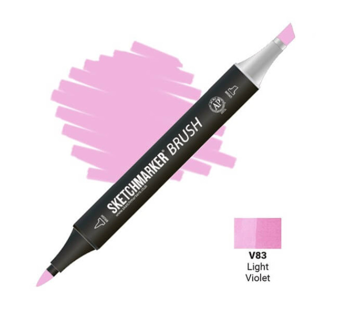 Маркер SketchMarker Brush кисть Світло-фіолетовий SMB-V83