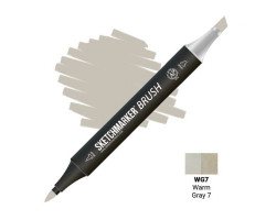 Маркер SketchMarker Brush кисть Теплий сірий 7 SMB-WG7