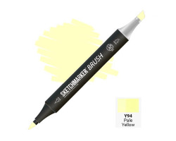 Маркер SketchMarker Brush кисть Блідий жовтий SMB-Y94