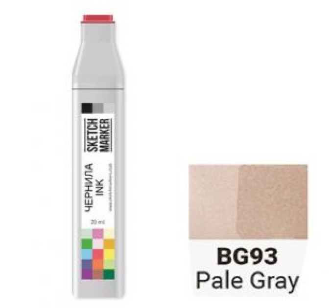 Чорнило для маркерів SKETCHMARKER BG93 заправка 20 мл Pale Gray (Блідий сірий)