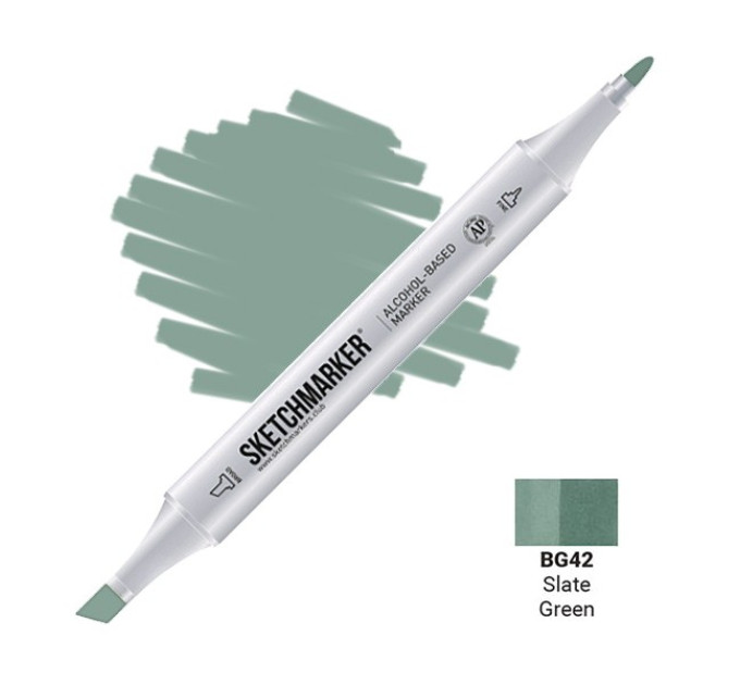 Маркер Sketchmarker Slate Green (Зеленый сланец), SM-BG042