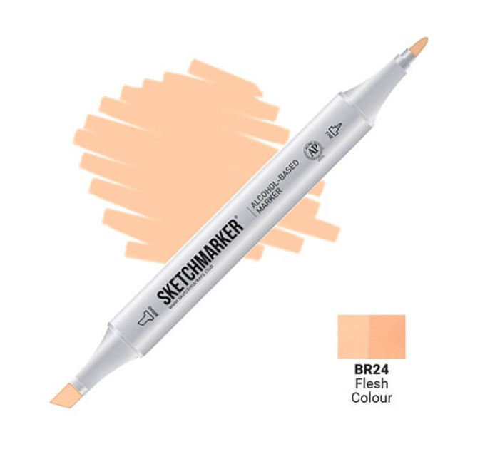 Маркер двусторонний SketchMarker Телесный цвет, SM-BR024