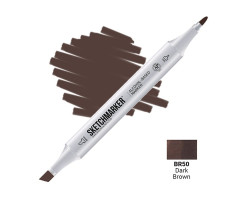 Маркер двусторонний SketchMarker Темно-коричневый, SM-BR050