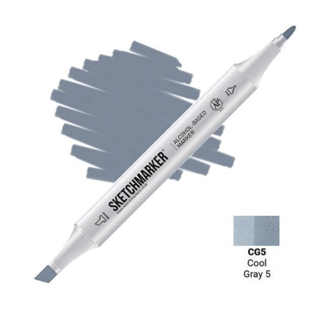 Маркер Sketchmarker Поштучно SKETCHMARKER Cool Gray 5 (Прохладный серый 5), SM-CG05