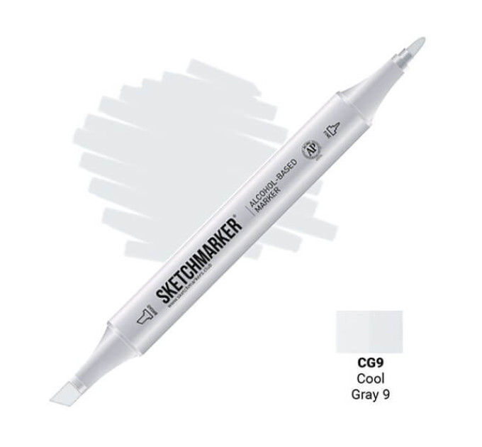 Маркер Sketchmarker Поштучно SKETCHMARKER Cool gray 9 (Прохладный серый 9), SM-CG09