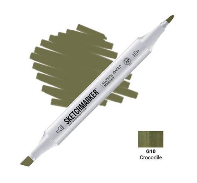 Маркер двусторонний SketchMarker Крокодил, SM-G010