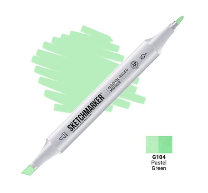 Маркер Sketchmarker Pastel Green - Пастельный зелёный SMB-G104