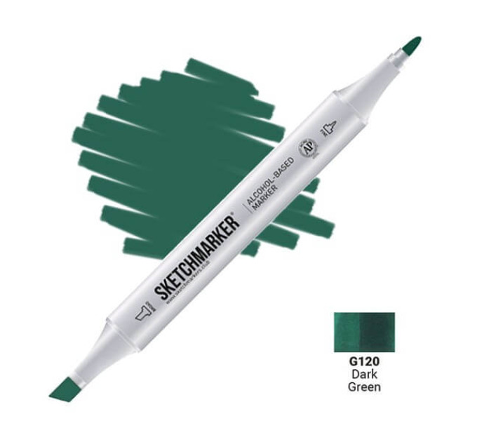 Маркер Sketchmarker Dark Green (Темный зеленый), SM-G120