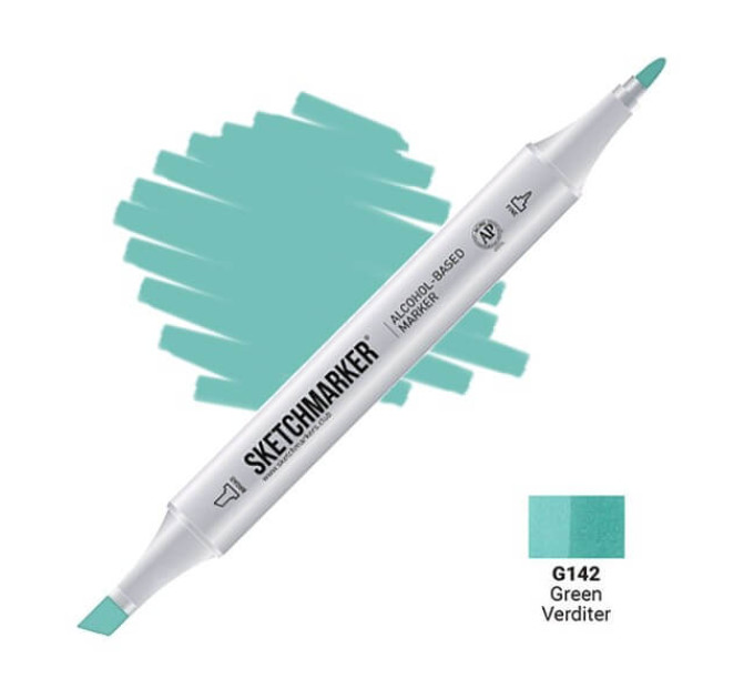 Маркер двусторонний SketchMarker Зеленый Вердитер, SM-G142