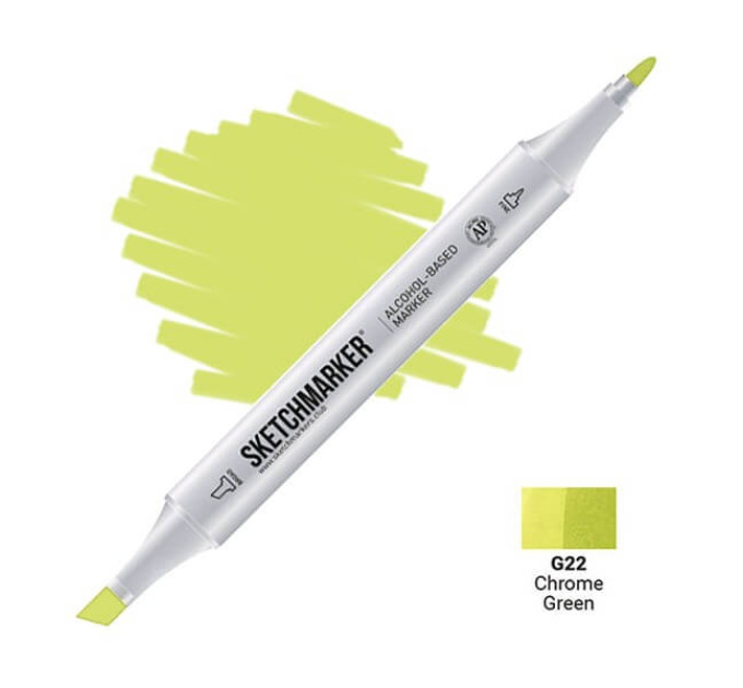 Маркер Sketchmarker Chrome Green (Зелёный хром), SM-G022