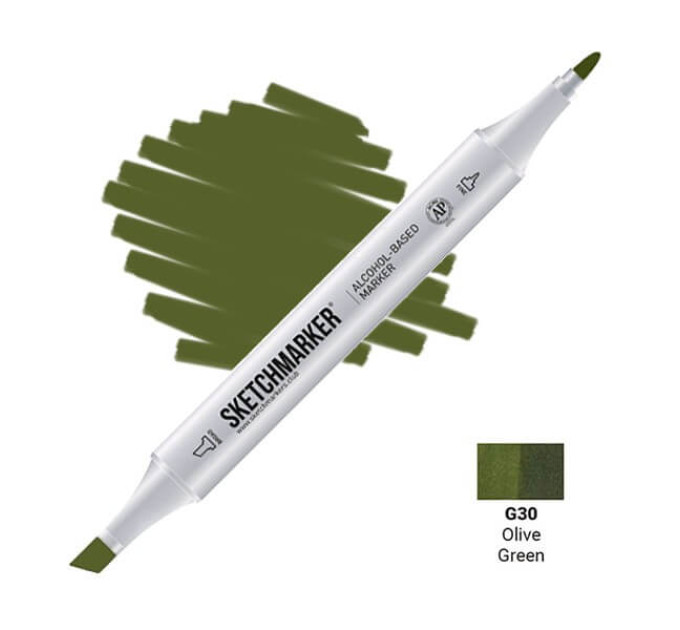 Маркер Sketchmarker Olive Green (Оливковый зеленый), SM-G030