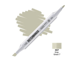 Маркер Sketchmarker Gray Green 7 (Серо-зелёный 7), SM-GG07