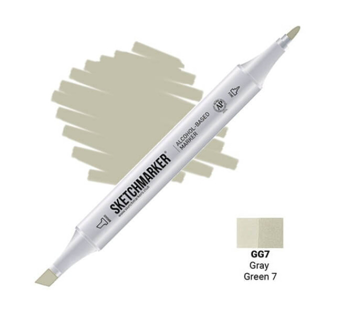 Маркер Sketchmarker Gray Green 7 (Серо-зелёный 7), SM-GG07