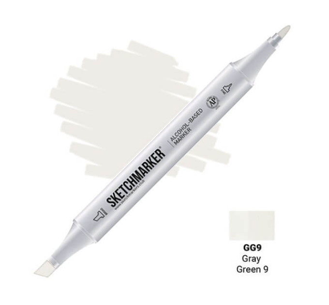 Маркер Sketchmarker Gray Green 9 (Серо-зелёный 9), SM-GG09