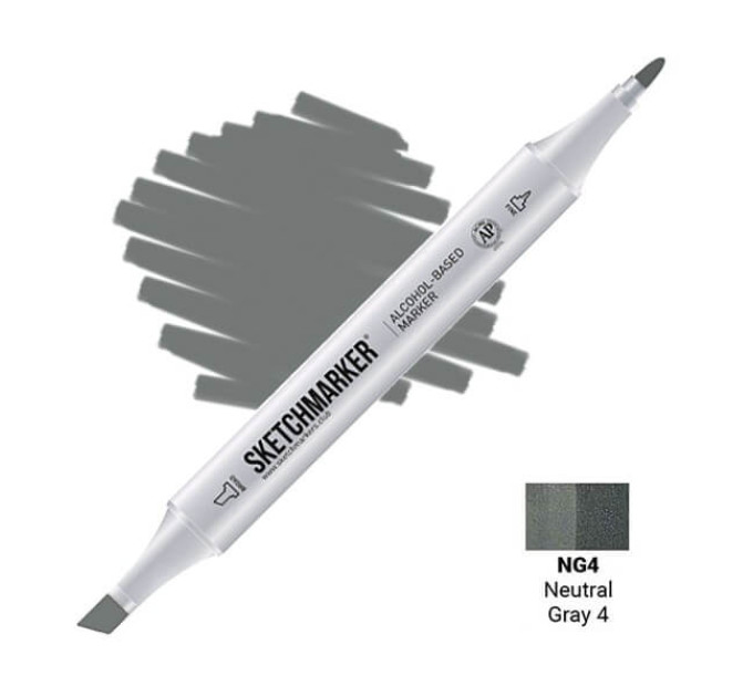 Маркер Sketchmarker Neutral Gray 4 (Нейтральный серый 4), SM-NG04