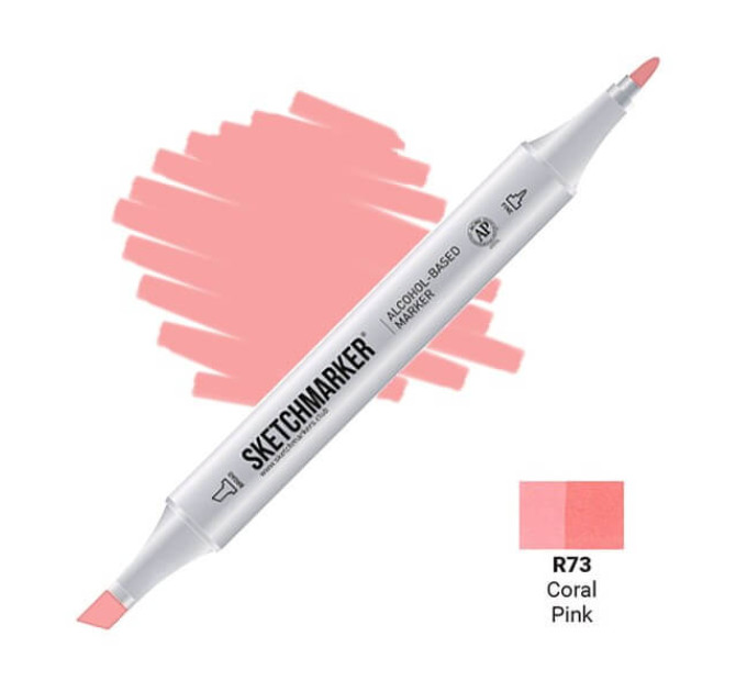 Маркер двусторонний SketchMarker Розовый коралл, SM-R073