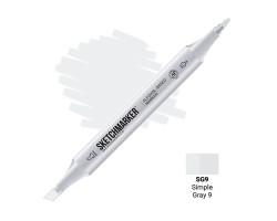 Маркер Sketchmarker Simple Gray 9 (Простой серый 9), SM-SG09