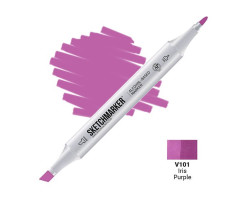Маркер двусторонний SketchMarker Фиолетовый ирис, SM-V101