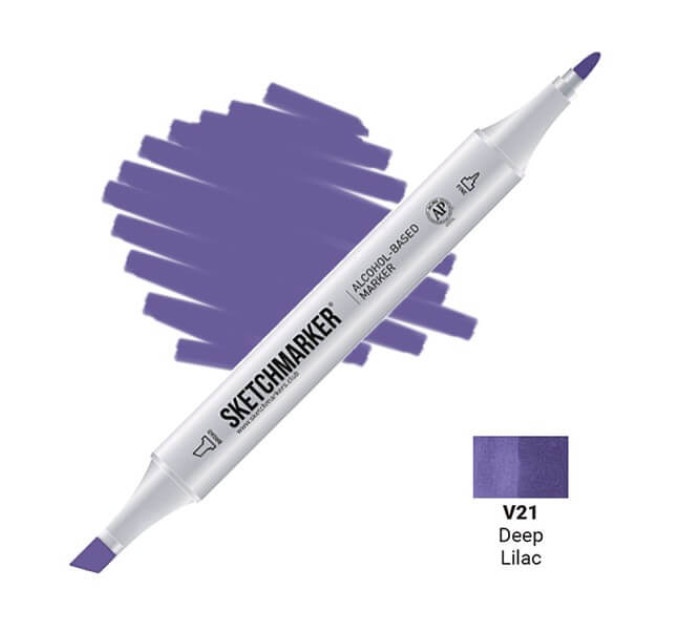 Маркер Sketchmarker Deep Lilac (Глубокий сиреневый), SM-V021