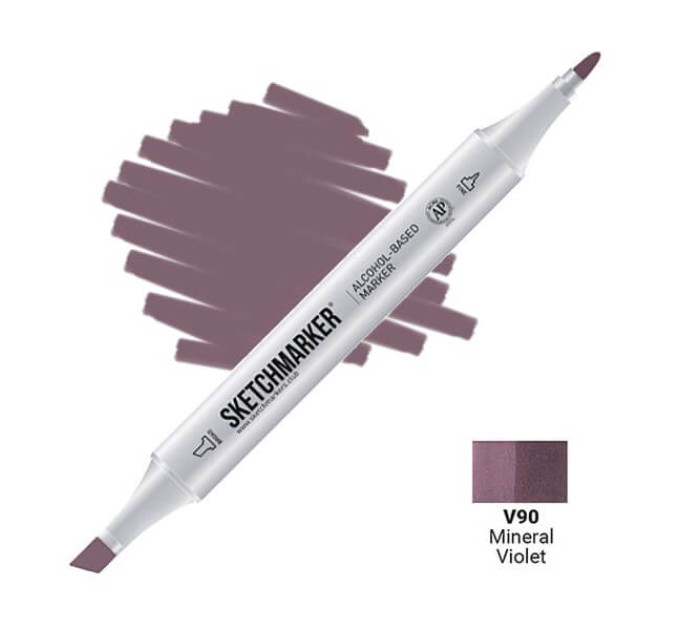 Маркер двусторонний SketchMarker Фиолетовый минерал, SM-V090