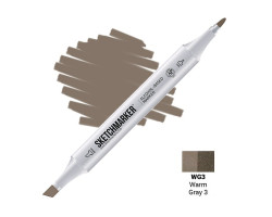 Маркер Sketchmarker Warm Gray 3 (Теплый серый 3), SM-WG03