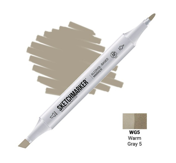 Маркер Sketchmarker Warm Gray 5 (Теплый серый 5), SM-WG05