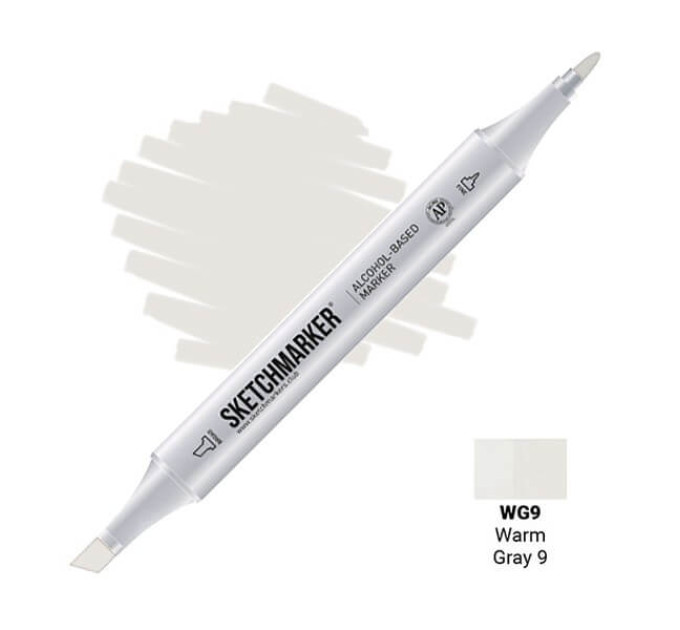 Маркер Sketchmarker Warm Gray 9 (Теплый серый 9), SM-WG09