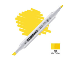 Маркер Sketchmarker Y33 Mid Yellow (Середній жовтий) SM-Y33