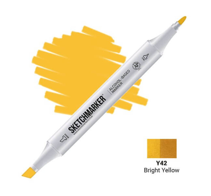 Маркер Sketchmarker Bright Yellow (Яркий желтый), SM-Y042
