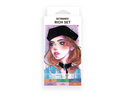 Маркери SketchMarker набір 6 шт, Rich, Насичений SM-6RICH-foto2