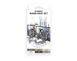 Маркери SketchMarker набір 6 шт, Warm Gray, Мокрий сірий SM-6WMGR-foto2