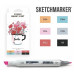 Маркеры для скетчинга SketchMarker набор 6 шт, Basic 3 Базовые цвета 3, SM-6BAS3