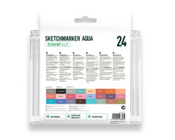 Акварельні маркери набір SketchMarker Aqua Pro Travel, 24 колір, SMA-24TRAV-foto3