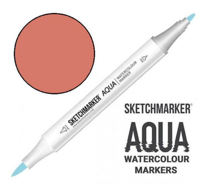 Маркер акварельний SketchMarker Aqua Pro коричнево-рожевий, SMA-RBROWN