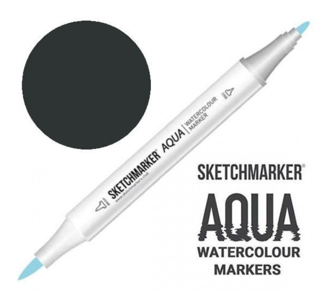 Маркер акварельный SketchMarker Aqua Pro Черный, SMA-BLACK