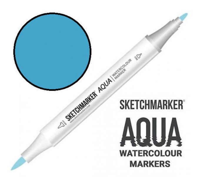 Маркер акварельный SketchMarker Aqua Pro Синий речной, SMA-RBLUE