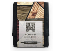 Набор маркеров SketchMarker Brush Дерево 12 шт, SMB-12WOOD-foto4