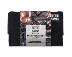 Набор маркеров SketchMarker Brush Архитектура 24 шт, SMB-24ARCH-foto3