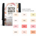 Набор маркеров Sketchmarker Skin tones 12 - Оттенки кожи - 12 маркеров + сумка органайзер