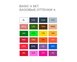 Маркери Sketchmarker у наборі Basic 4 set 24 - Базові відтінки сет 4 - 24 маркери + сумка органайзер - арт-24bas4-foto4