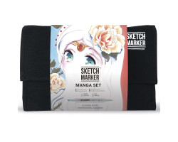 Маркери Sketchmarker в наборі Manga set 24 - Манга набір - 24 маркери + сумка органайзер - арт-24mang-foto2