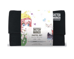 Маркери Sketchmarker в наборі Pastel set 24 - Пастельні тони - 24 маркери + сумка органайзер - арт-24past-foto2