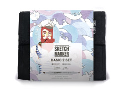 Набір маркерів Sketchmarker Basic 2 Базові відтінки сет 2 36 шт арт 36bas2-foto2
