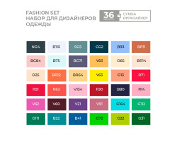 Набір маркерів Sketchmarker Fashion design 36 шт арт 36fash-foto2
